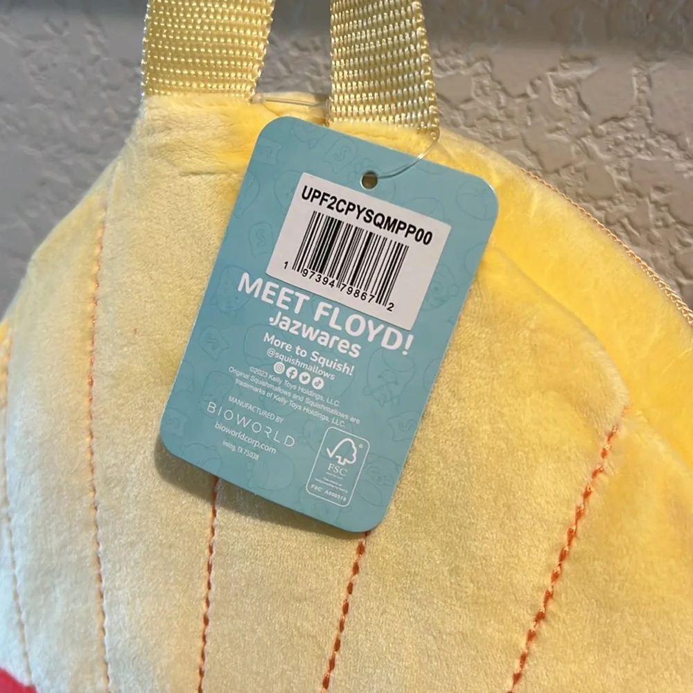 Squishmallows NWT Floyd the French Fries Plush Bag